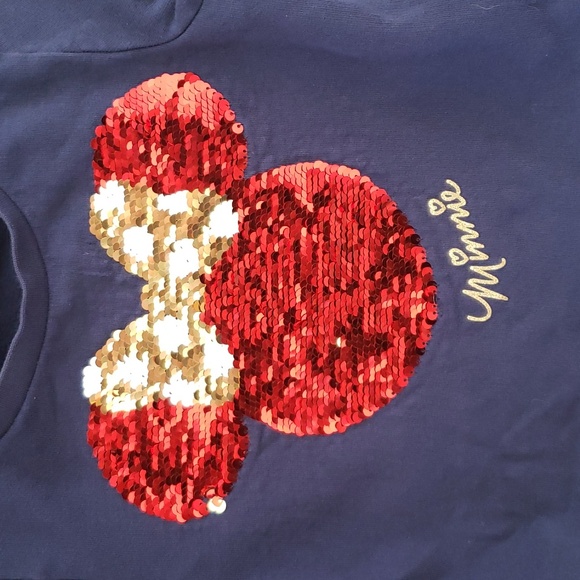 H&M 3-4Yrs Minnie Disney Sequin Sweater - Picture 4 of 5